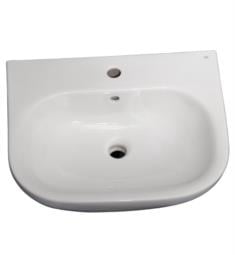 Barclay B-3-2WH Tonique 17 3/4" Single Basin Rectangular Bathroom Sink Only
