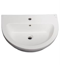 Barclay B-3-204WH Harmony 25 5/8" Single Basin U-Shaped Bathroom Sink Only