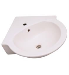 Barclay B-3-22 Evolution 23 1/2" Single Basin Corner Oval Pedestal Bathroom Sink Only