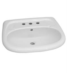 Barclay B-3-25WH Flora 24 1/2" Single Basin Oval Bathroom Sink Only