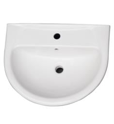 Barclay B-3-30WH Karla 23 3/4" Single Basin U-Shaped Bathroom Sink Only