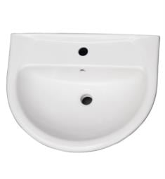 Barclay B-3-33WH Karla 21 3/4" Single Basin U-Shaped Bathroom Sink Only
