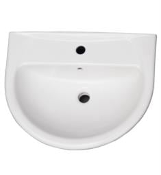 Barclay B-3-35WH Karla 25 5/8" Single Basin U-Shaped Bathroom Sink Only