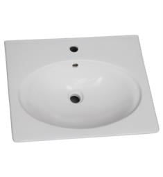 Barclay B-3-37WH Opulence 22 7/8" Single Basin Oval Bathroom Sink Only
