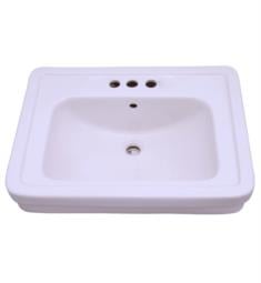 Barclay B-3-66WH Sussex 26" Single Basin Rectangular Bathroom Sink Only