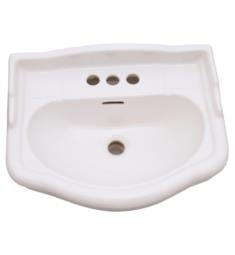 Barclay B-3-85 Stanford 23 5/8" Single Basin Oval Bathroom Sink Only in White
