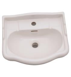 Barclay B-3-87 Stanford 460 18 1/8" Single Basin Oval Pedestal Bathroom Sink Only