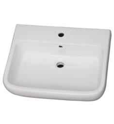 Barclay B-3-93WH Metropolitan 16 1/2" Single Basin Rectangular Bathroom Sink Only in White