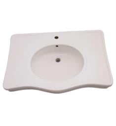 Barclay B-3-97WH Galaxy 28 1/8" Single Basin Rectangular Bathroom Sink Only in White