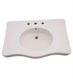 Barclay B-97WH Milano 42 3/4" Single Basin Oval Bathroom Sink Only in White