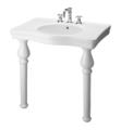 Barclay 968 Milano 33 1/4" Single Basin Console Oval Bathroom Sink