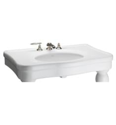 Barclay PGL3P-B Versailles 42 1/8" Console Table Oval Bathroom Sink Top Only in White