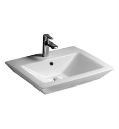 Barclay 4-H Opulence 22 7/8" Single Basin Wall Mount Trapezoidal Bathroom Sink in White