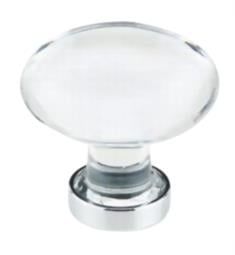Emtek 86402 Crystal & Porcelain Hampton 1 3/4" Clear Crystal Cabinet Knob