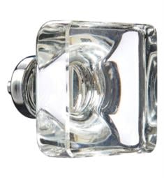 Emtek 86404 Crystal & Porcelain Lido 1 5/8" Square Clear Crystal Cabinet Knob