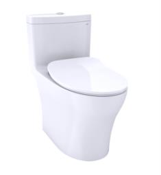 TOTO MS646234CEMFG#01 Aquia IV One-Piece Elongated Toilet with 1.28 GPF & 0.8 GPF Dual Flush and Slim SoftClose Seat in Cotton