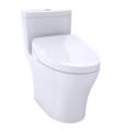 TOTO MW6463056CEMFGN#01 Aquia IV One-Piece Elongated Toilet with 1.28 GPF & 0.9 GPF Dual Flush and Washlet+ S550e in Cotton