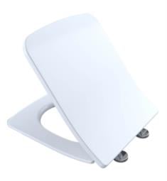 TOTO SS249R#01 15 1/4" SoftClose Slim Square Closed Front Toilet Seat and Cover in Cotton