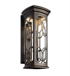 Kichler 49229OZLED Franceasi 1 Light 10" LED Outdoor Wall Sconce in Olde Bronze