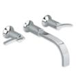 American Standard 7430451 Berwick Wall-Mounted Widespread Bathroom Faucet with Lever Handles