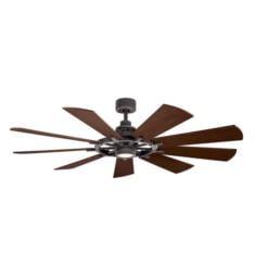 Kichler 300265 Gentry 9 Blades 65" Exterior Ceiling Fan with LED Light