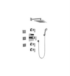 Graff GC1.132A-LM31S Solar/Structure Contemporary Square Thermostatic Set with Body Sprays and Handshower
