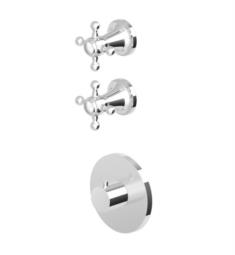 Zucchetti ZAG091.1900 Agora 4 3/4" Wall Mount Thermostatic Shower Trim with Built-In Two Stop Valve