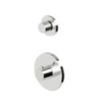 Zucchetti ZD1077.1900 Isystick 4 3/4" Wall Mount Thermostatic Shower Trim with Stop Valve
