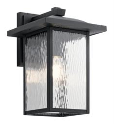 Kichler 49926BKT Capanna 1 Light 10 1/2" XLarge Frosted Glass Outdoor Wall Light in Textured Black