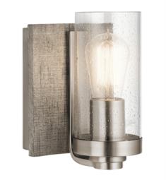 Kichler 45926CLP Dalwood 1 Light 5 1/2" Clear Seedy Incandescent Wall Sconce in Classic Pewter