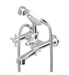 Zucchetti ZAG254.1880 Agora 10 1/2" Double Handle Wall Mount Tub Filler with Handshower