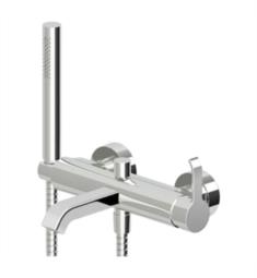 Zucchetti ZON520 On 7 7/8" Single Handle Wall mount Tub Filler in Chrome with Handshower