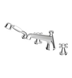 Zucchetti ZA486.1950 Agora 8 5/8" Four Hole Widespread/Deck Mounted Roman Tub Faucet with Hand Shower
