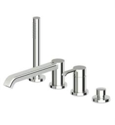 Zucchetti ZON455.1950 On 9 3/8" Four Hole Widespread/Deck Mounted Roman Tub Faucet with Hand Shower