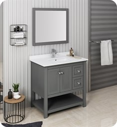 Fresca FVN2336VG Manchester 36" Regal Traditional Bathroom Vanity with Mirror