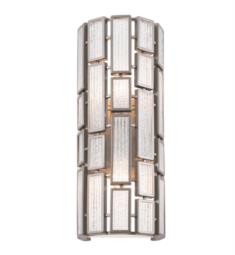 Varaluz 255W02NB Harlowe 2 Light 7 1/2" Incandescent Indoor Wall Sconce with Recycled Textured Ice Glass in New Bronze