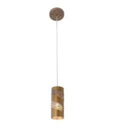 Varaluz 240M01 Flow 1 Light 4" Incandescent Hand-Forged Recycled Steel Cylinder Mini Pendant
