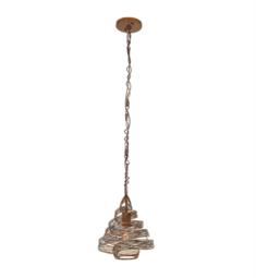 Varaluz 240P01HO Flow 1 Light 10" Incandescent Hand-Forged Recycled Steel Twist Pendant in Hammered Ore