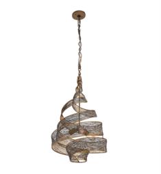 Varaluz 240P03 Flow 3 Light 18" Incandescent Hand-Forged Recycled Steel Twist Pendant