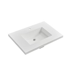 Fairmont Designs TS4-S3122MW 30 1/2" Rectangular Vanity Top with Integrated Sink in Matte White