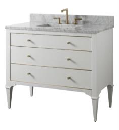 Fairmont Designs 1509-V42 Charlottesville 42" Freestanding Single Bathroom Vanity Base in Polar White