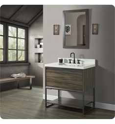 Fairmont Designs 1545-V36 M4 36" Freestanding Single Bathroom Vanity Base in Smoke