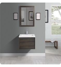 Fairmont Designs 1545-WV24 M4 24" Wall Mount Single Bathroom Vanity Base in Smoke