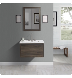 Fairmont Designs 1545-WV30 M4 30" Wall Mount Single Bathroom Vanity Base in Smoke