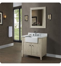 Fairmont Designs 1515-FV36A River View 36" Freestanding Farmhouse Single Bathroom Vanity Base in Toasted Almond