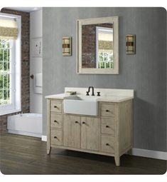 Fairmont Designs 1515-FV48A River View 48" Freestanding Farmhouse Single Bathroom Vanity Base in Toasted Almond