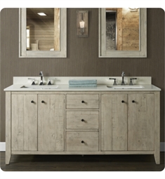Fairmont Designs 1515-V7221D River View 72" Freestanding Double Bathroom Vanity Base in Toasted Almond
