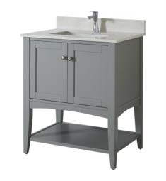 Fairmont Designs 1514-VH30 Shaker Americana 30" Freestanding Single Bathroom Vanity Base with Open Shelf in Light Gray