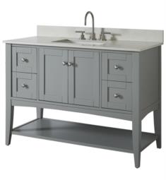 Fairmont Designs 1514-VH48 Shaker Americana 48" Freestanding Single Bathroom Vanity Base with Open Shelf in Light Gray