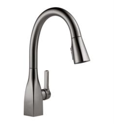 Delta 9183-KS-DST Mateo 15 1/2" Single Handle Pull-Down Kitchen Faucet with ShieldSpray Technology in Black Stainless